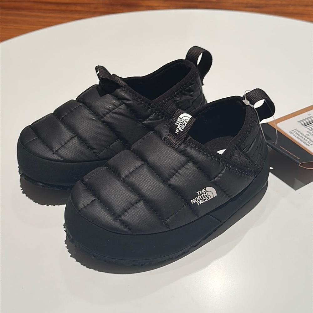 North Face puffer slip on shoes for toddlers